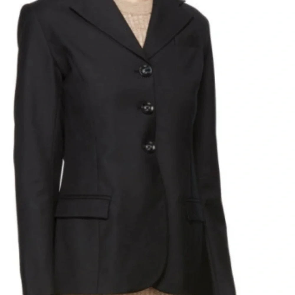 NWOT:Anna Quan Black Sofia 100% Wool Blazer Sz AU 10/‎ US6